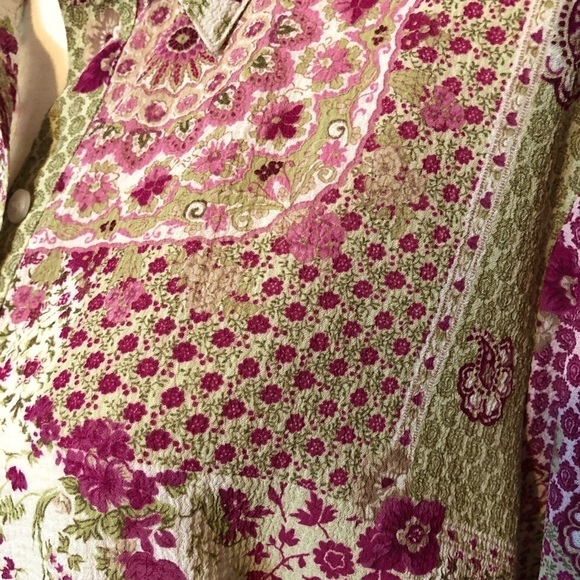3/$25 Sale🎈Emma James floral vintage button down shirt , size 16 - Picture 8 of 8